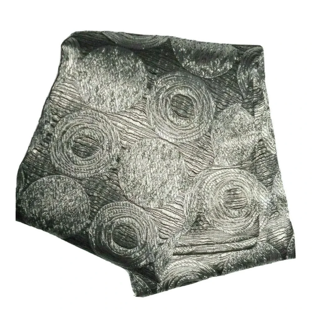 Avanti Galaxy‎ Luxury Fabric Shower Curtain metallic Silver print  Retail $100